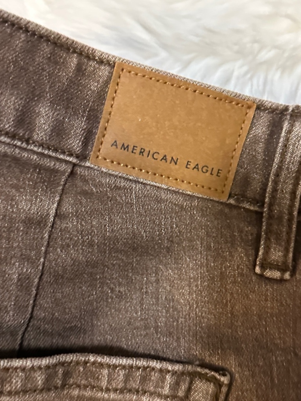 American Eagle Outfitters Brown High-Rise Jeans - Picture 5 of 9